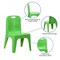Emma and Oliver 4 Pack Plastic Stack School Chair with Carrying Handle and 11" Seat Height
